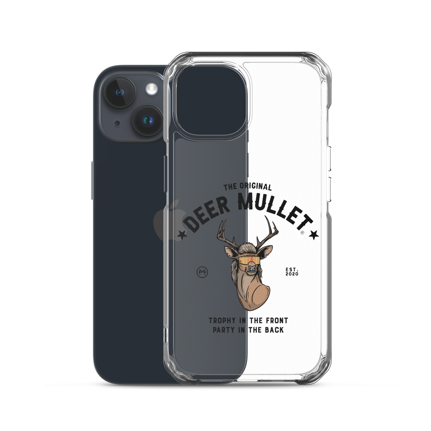 Deer Mullet Motto iPhone Case - Clear