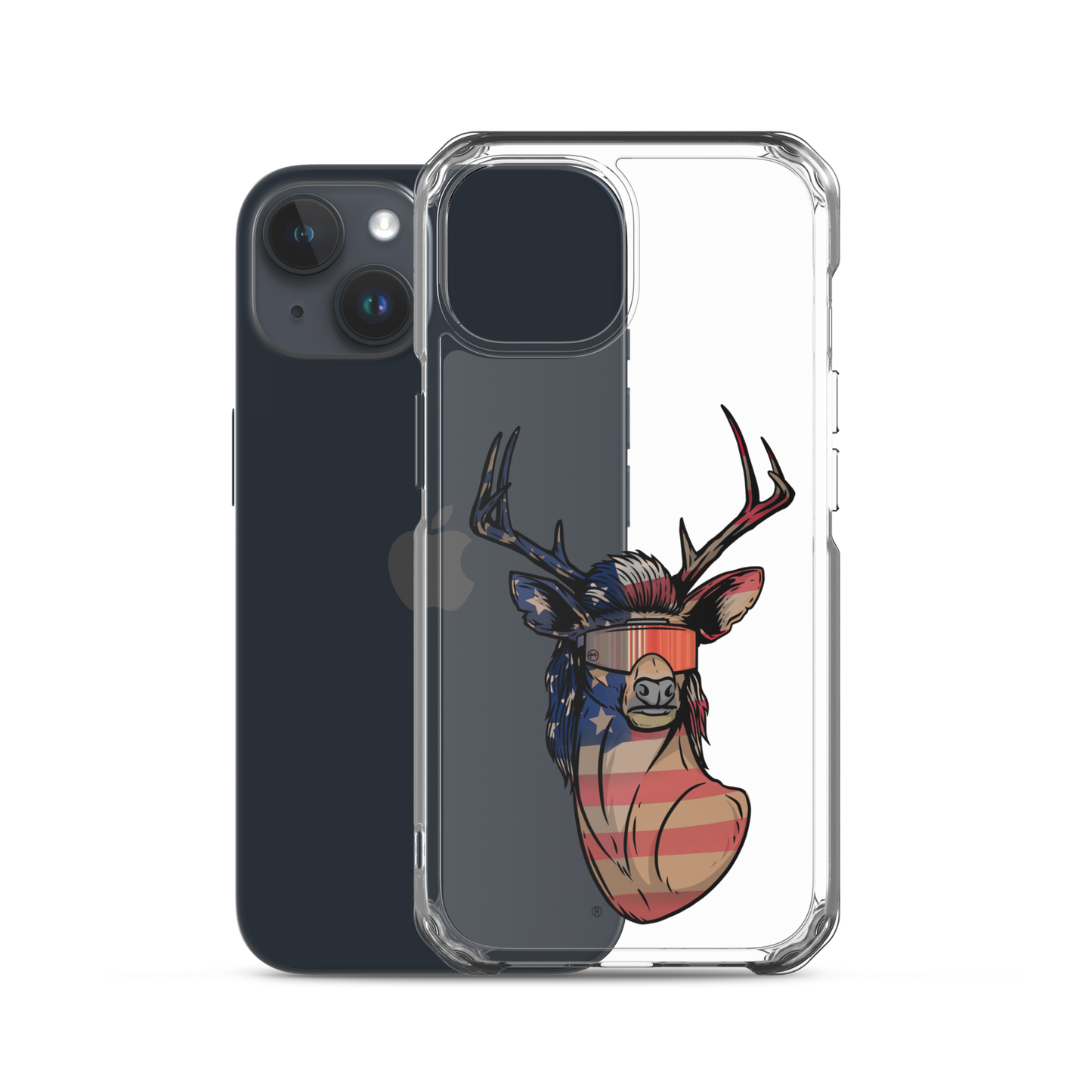 Deer Mullet USA 2.0 iPhone Case - Clear