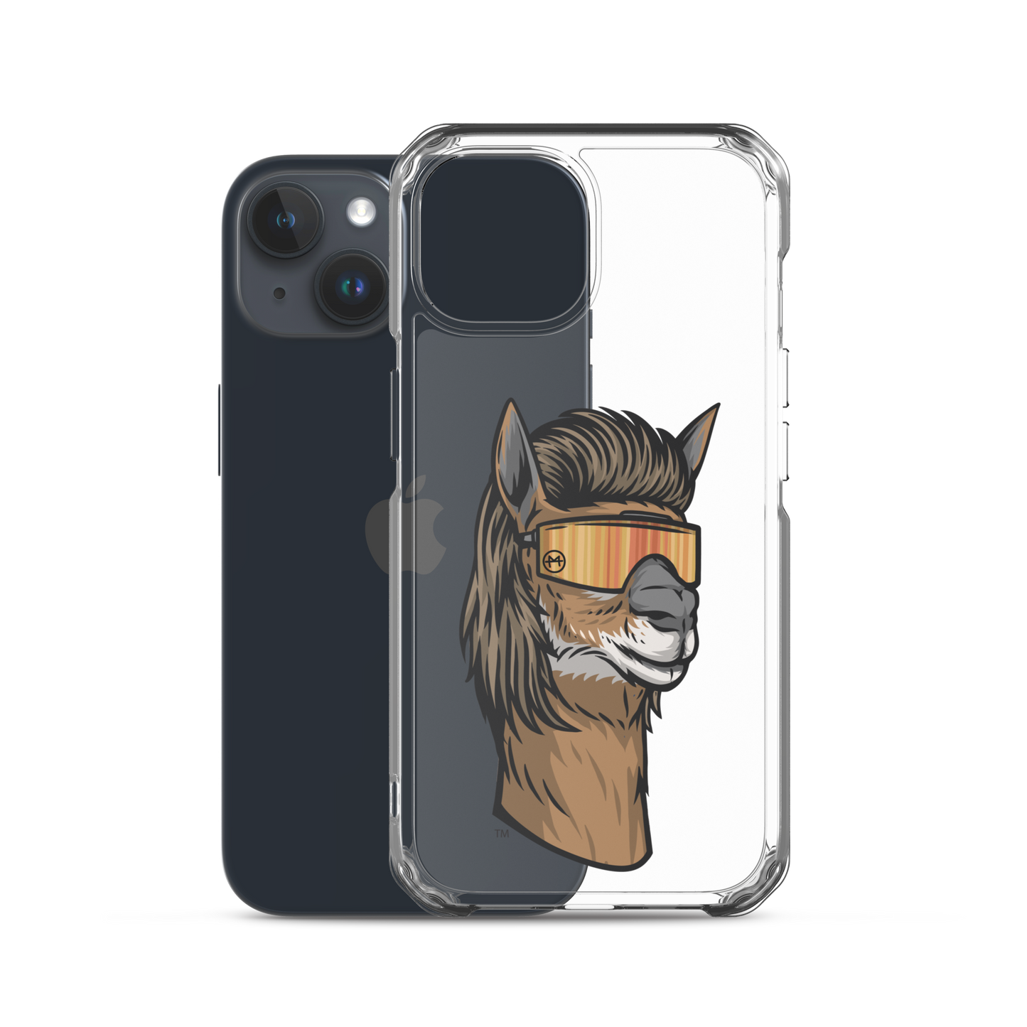 Llama Mullet iPhone Case - Clear
