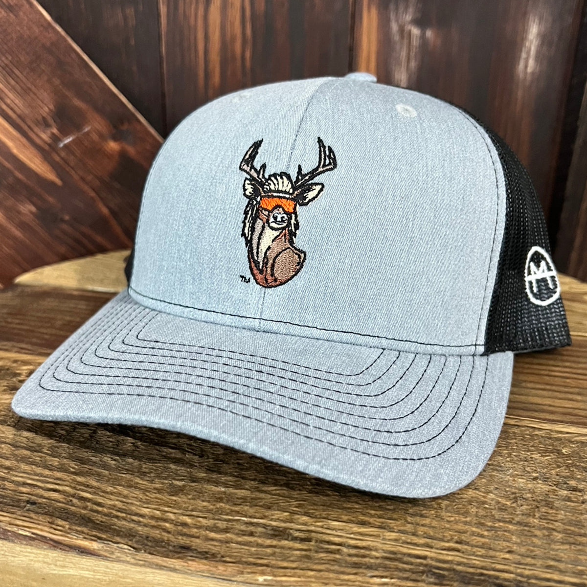 Deer Mullet Hat 2.0 Heather Gray/Black The Original Deer Mullet Shop