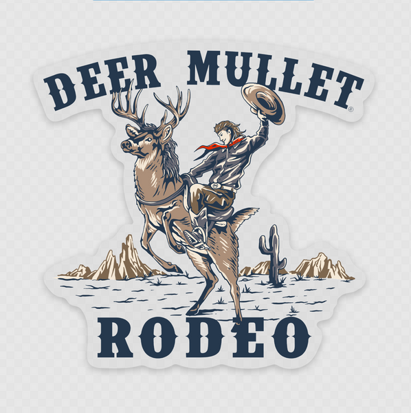 Deer Mullet Rodeo Sticker