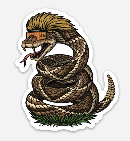 Rattlesnake Mullet Sticker