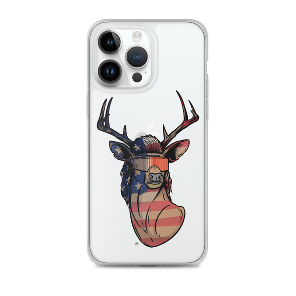 Deer Mullet USA 2.0 iPhone Case - Clear