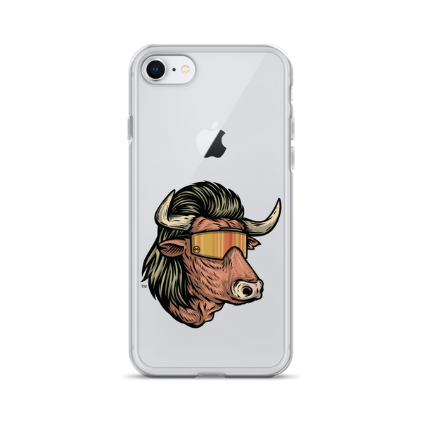 Bull Mullet iPhone Case - Clear