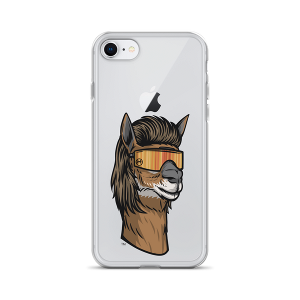Llama Mullet iPhone Case - Clear