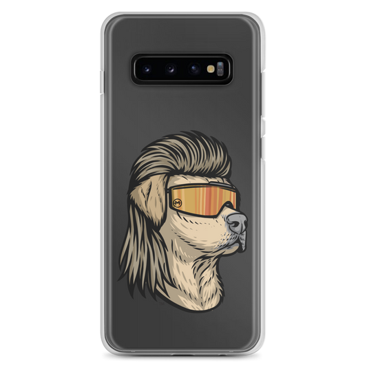 Yellow Lab Mullet Samsung Case - Clear