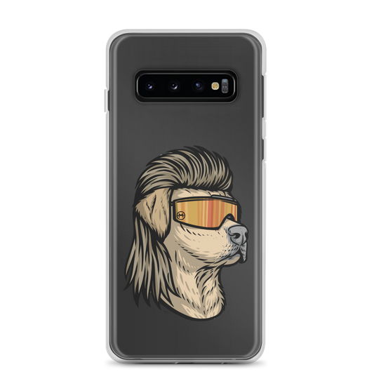 Yellow Lab Mullet Samsung Case - Clear