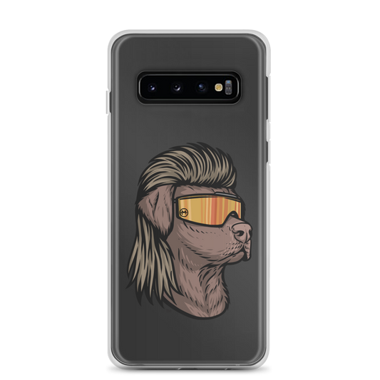 Chocolate Lab Mullet Samsung Case - Clear