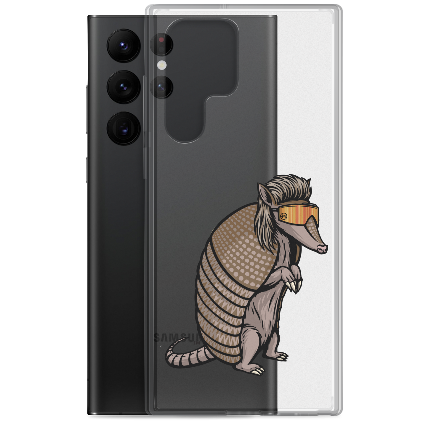 Armadillo Mullet Samsung Case - Clear