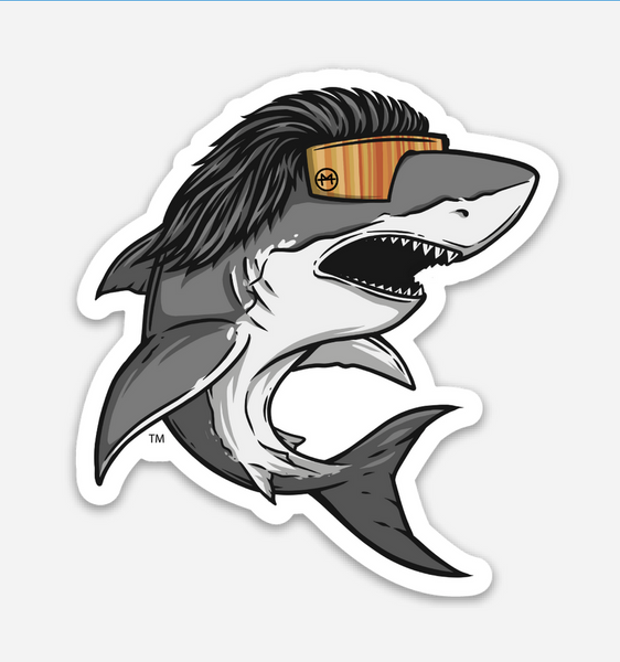 Shark Mullet Sticker