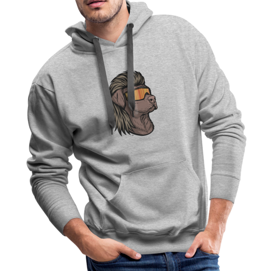 Chocolate Lab Mullet Premium Hoodie - heather gray