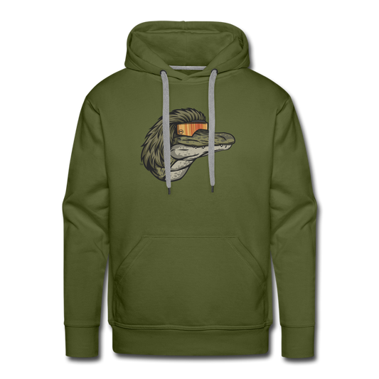 Gator Mullet Premium Hoodie - olive green