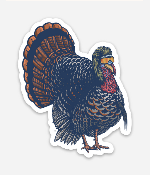 Turkey Mullet Sticker
