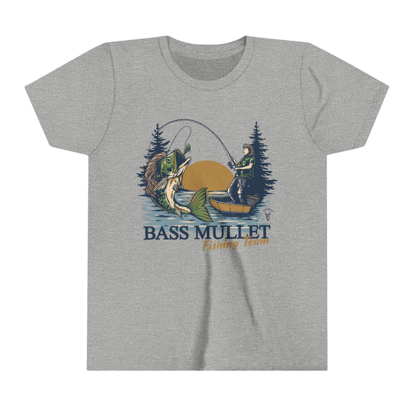 Bass Mullet Fishing Team Youth Tee