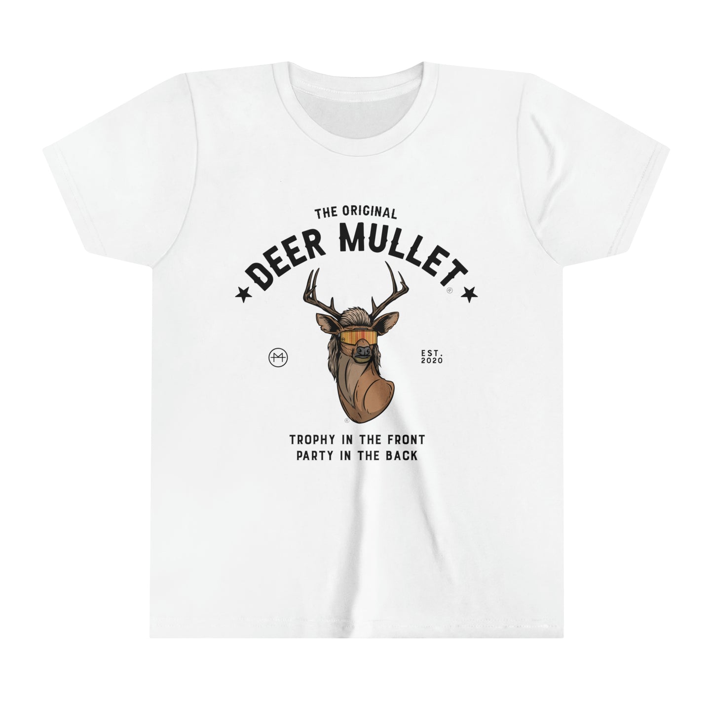 The Original Deer Mullet Motto Color Youth Tee