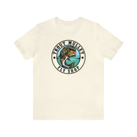 Trout Mullet Fly Shop Badge Tee