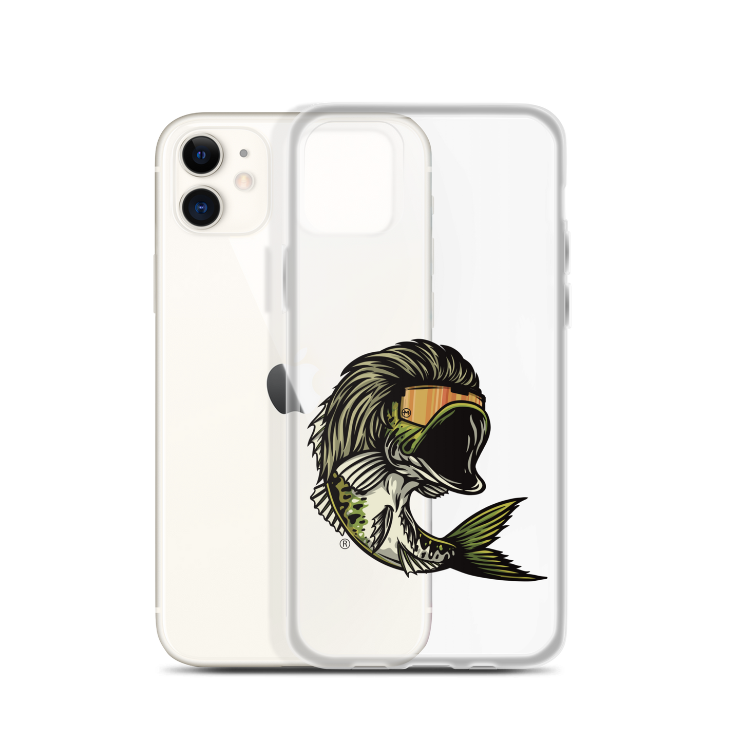 Bass Mullet iPhone Case - Clear