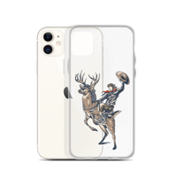 Deer Mullet Cowboy iPhone® Case - Clear