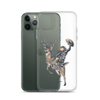 Deer Mullet Cowboy iPhone® Case - Clear