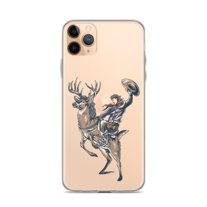 Deer Mullet Cowboy iPhone® Case - Clear