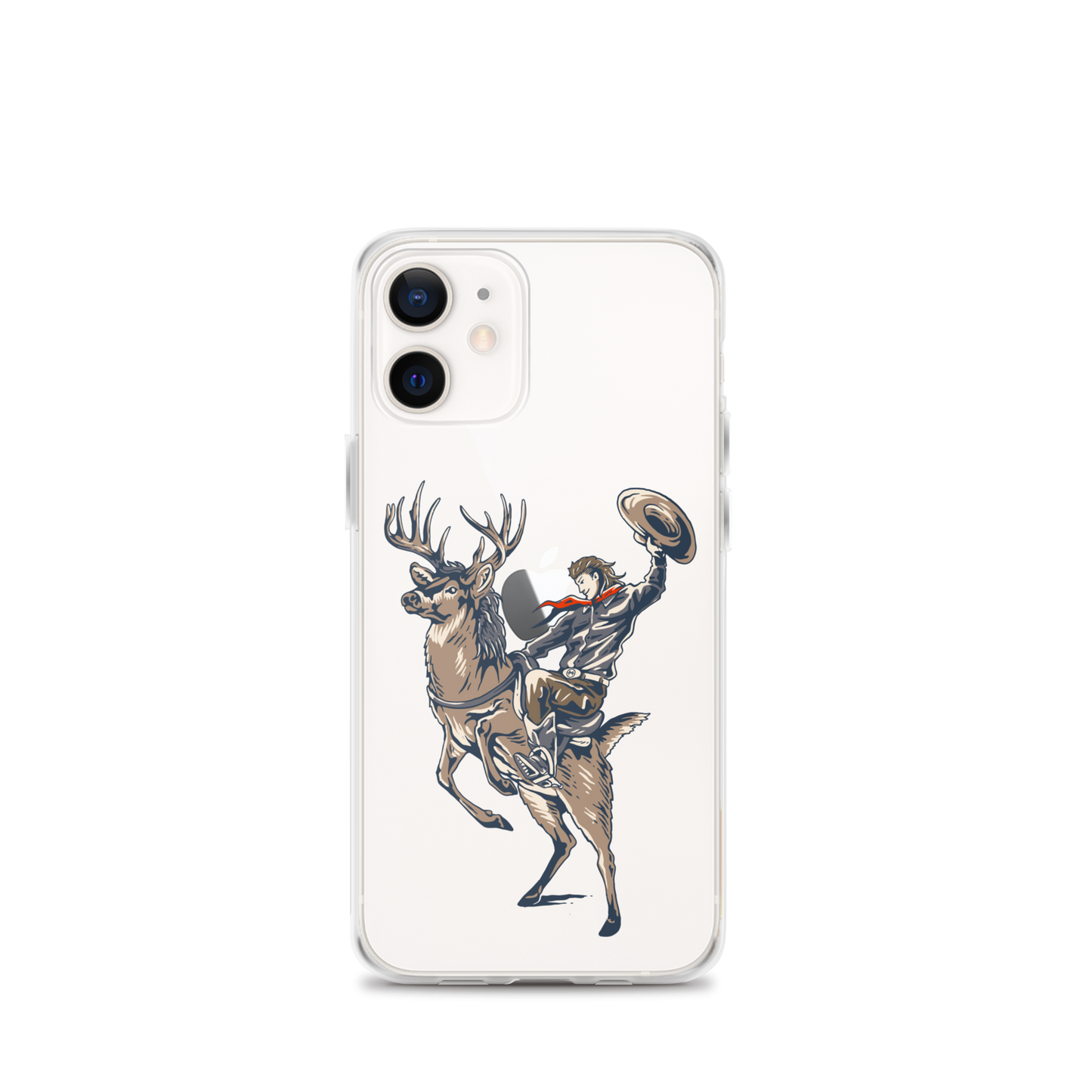 Deer Mullet Cowboy iPhone® Case - Clear