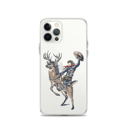 Deer Mullet Cowboy iPhone® Case - Clear