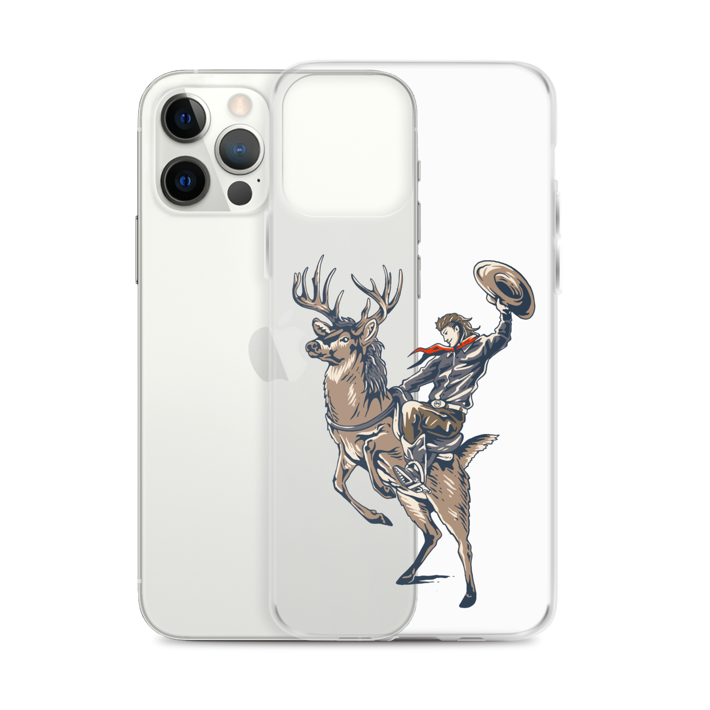 Deer Mullet Cowboy iPhone® Case - Clear