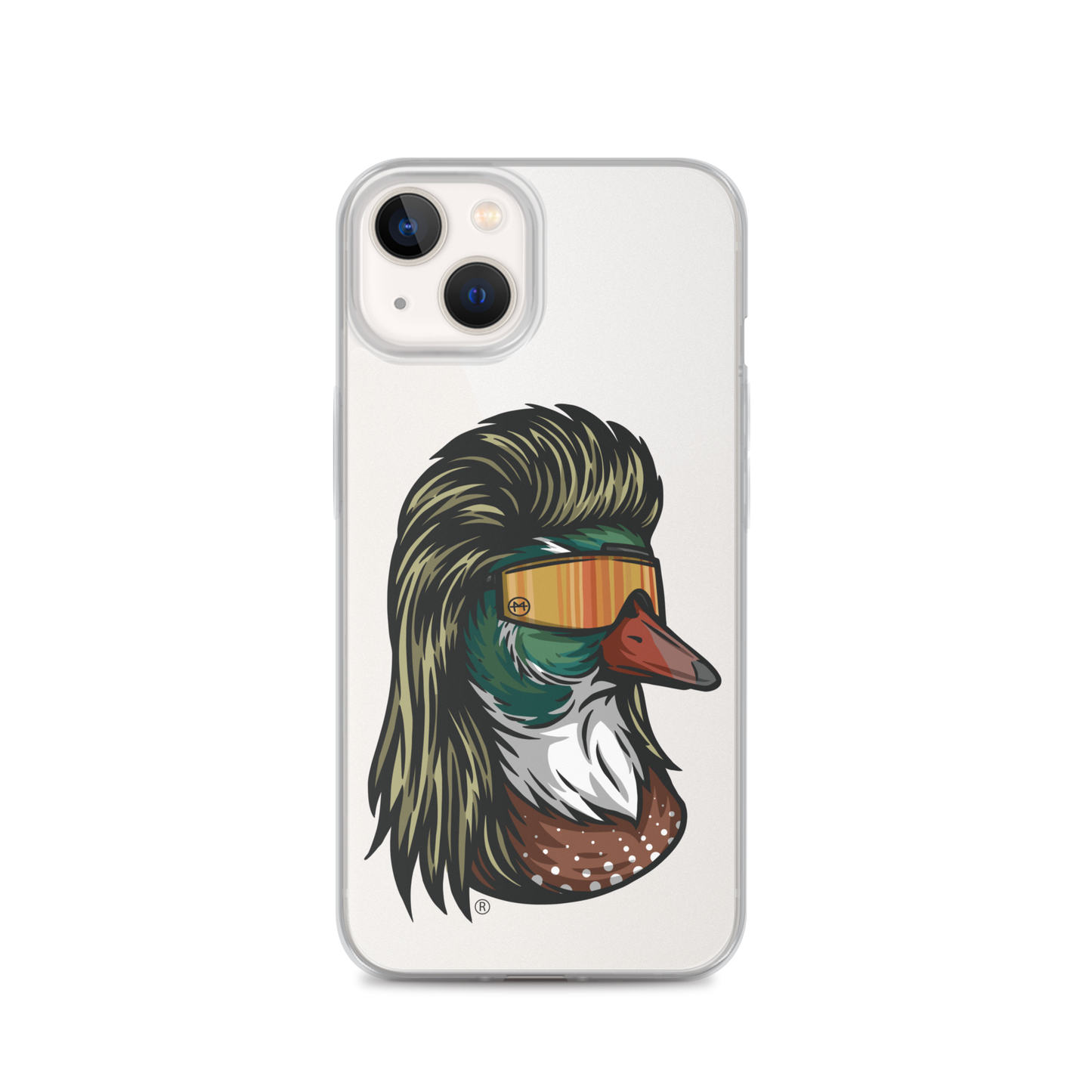 Duck Mullet iPhone Case - Clear