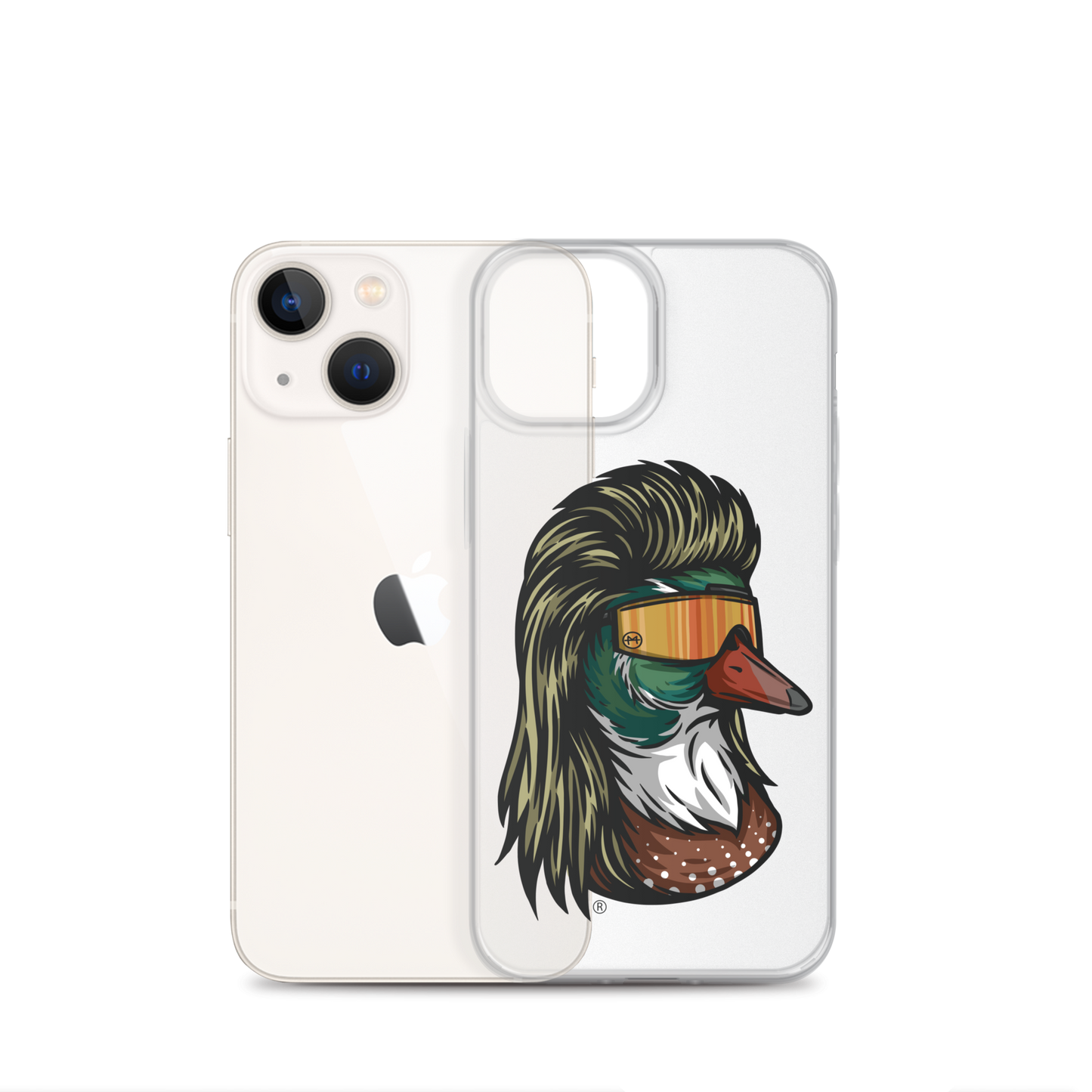 Duck Mullet iPhone Case - Clear