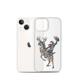 Deer Mullet Cowboy iPhone® Case - Clear