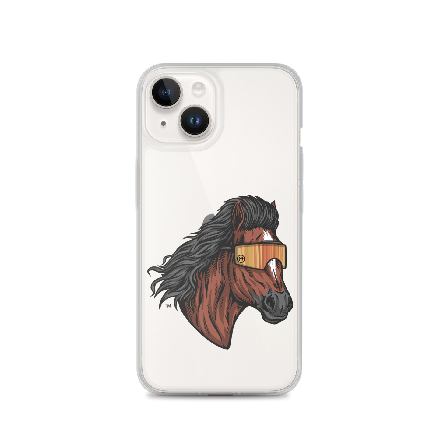Horse Mullet iPhone Case - Clear