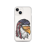 Eagle Mullet USA iPhone Case - Clear