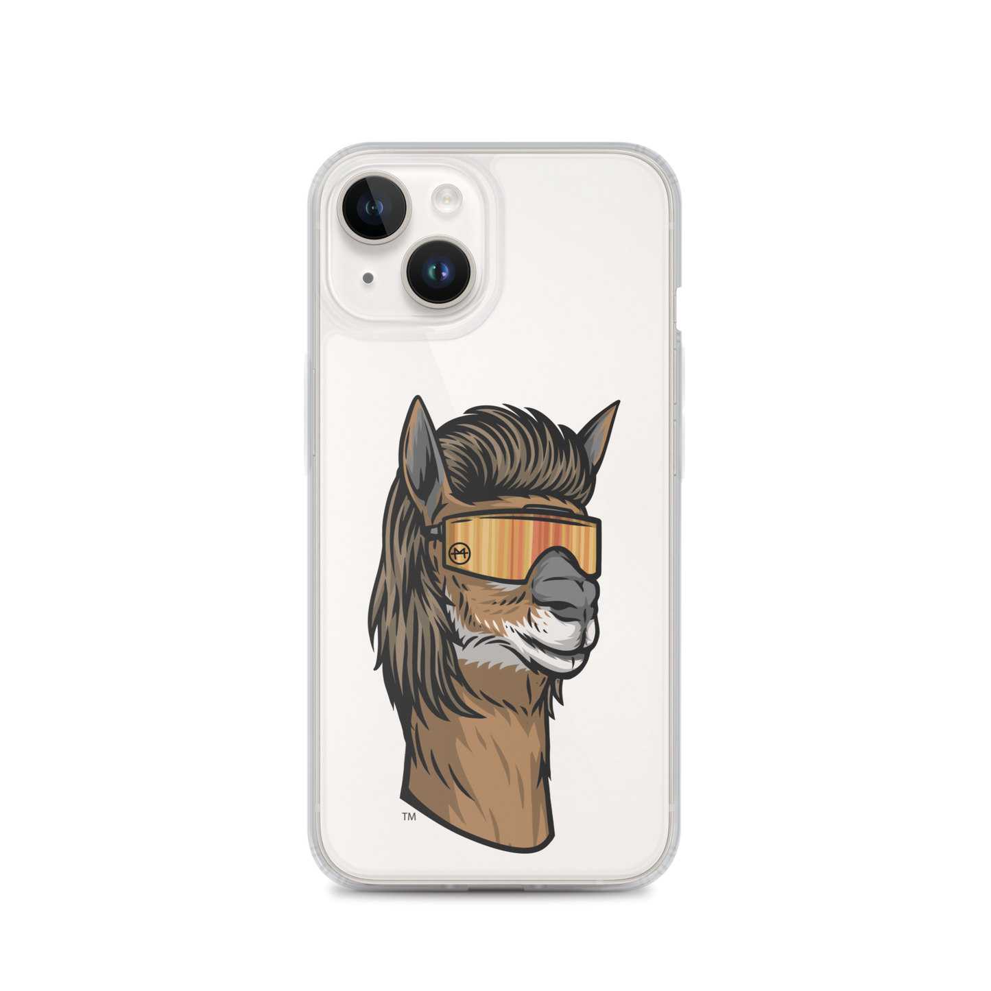 Llama Mullet iPhone Case - Clear