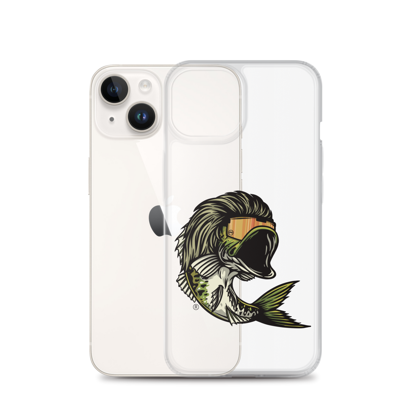 Bass Mullet iPhone Case - Clear