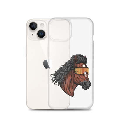 Horse Mullet iPhone Case - Clear