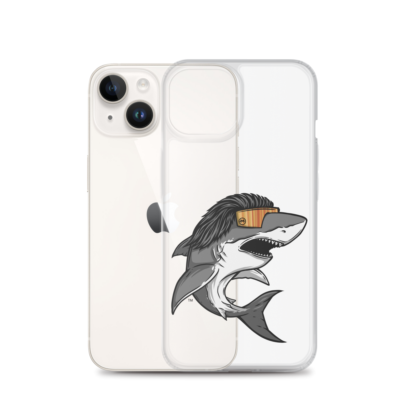 Shark Mullet iPhone Case - Clear