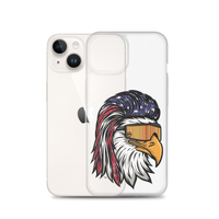 Eagle Mullet USA iPhone Case - Clear