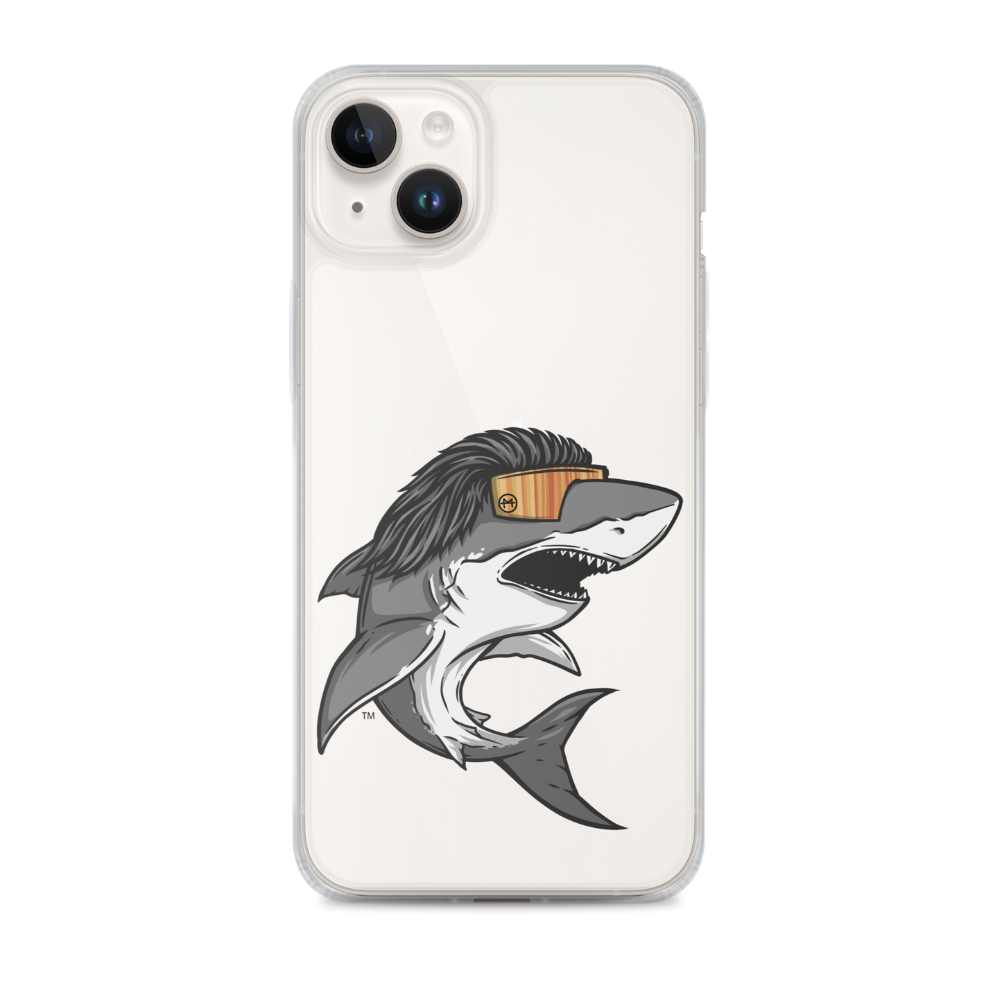 Shark Mullet iPhone Case - Clear