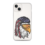 Eagle Mullet USA iPhone Case - Clear