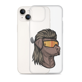 Chocolate Lab Mullet iPhone Case - Clear