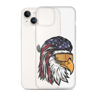 Eagle Mullet USA iPhone Case - Clear