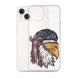 Eagle Mullet USA iPhone Case - Clear