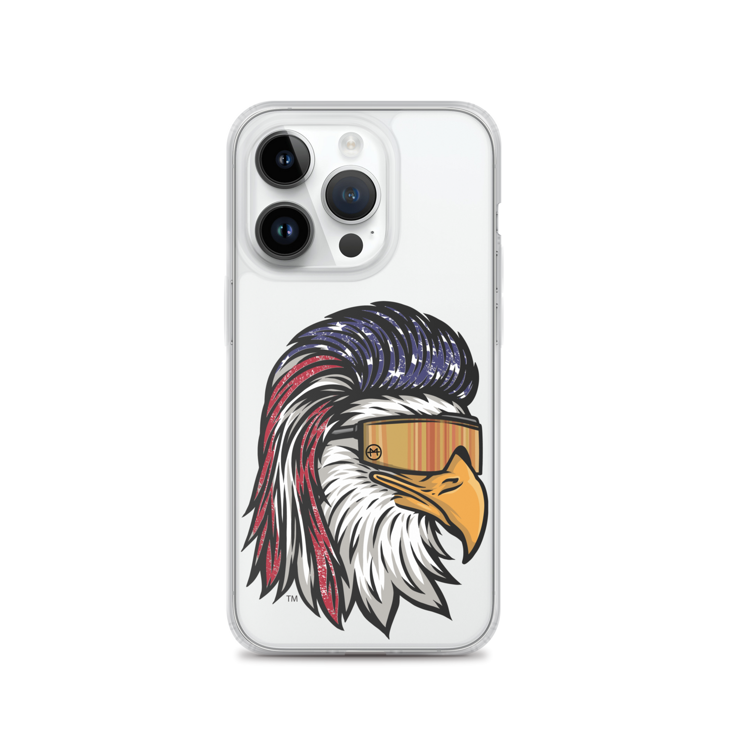 Eagle Mullet USA iPhone Case - Clear