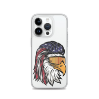 Eagle Mullet USA iPhone Case - Clear