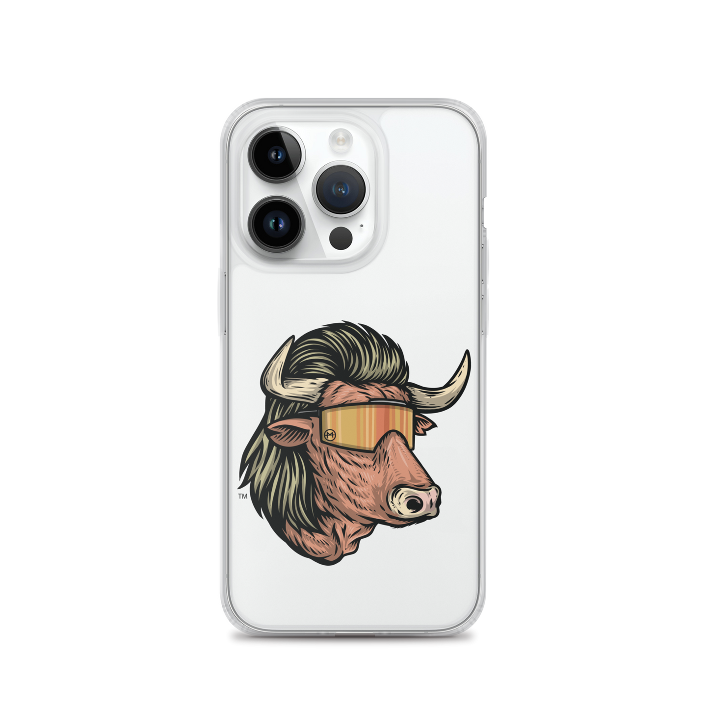 Bull Mullet iPhone Case - Clear