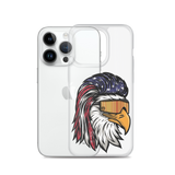 Eagle Mullet USA iPhone Case - Clear