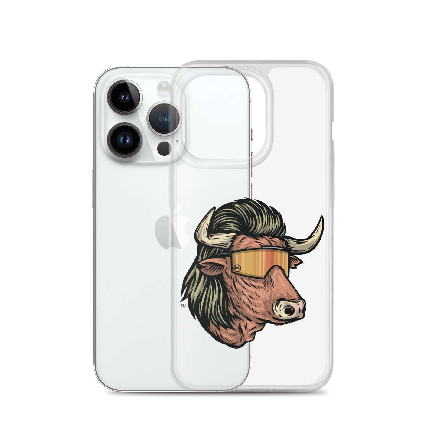 Bull Mullet iPhone Case - Clear