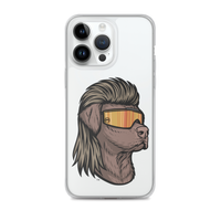 Chocolate Lab Mullet iPhone Case - Clear