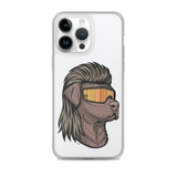 Chocolate Lab Mullet iPhone Case - Clear