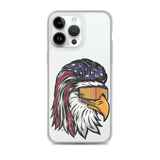 Eagle Mullet USA iPhone Case - Clear